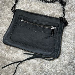 Rebecca Minkoff  Black Suede Crossbody